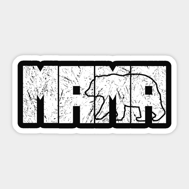 Mama Bear Graphic T-shirt Sticker by pa2rok